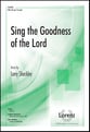 Sing the Goodness of the Lord SAB choral sheet music cover